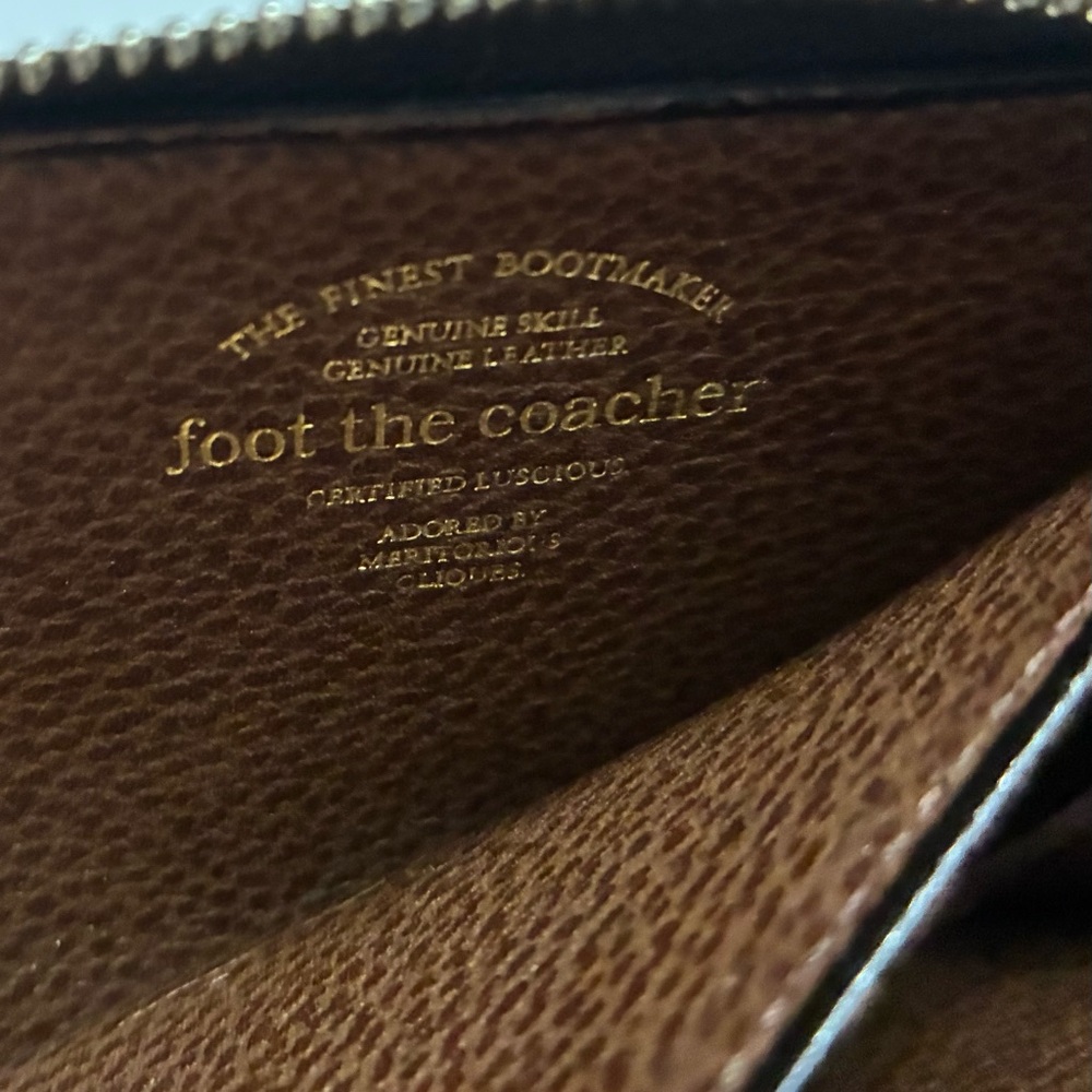 Foot the Coacher Designer Leather Luxury Wallet - Picture 5 of 5